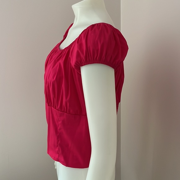 Pink Sara peasant top, XL - Picture 3 of 7